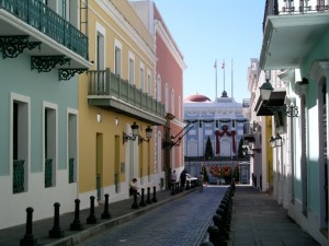 The streets of Old San Juan.