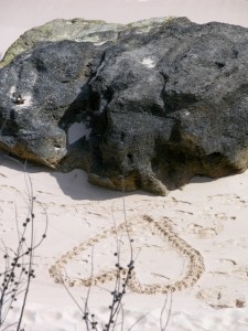 Bermuda Beach Art - birds eye view