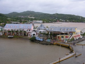 Cruise ship dock in Coxin's Hole