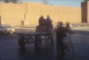 View of the outside of the wall of the Medina