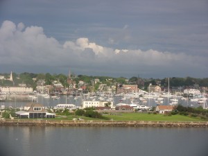 Approaching Newport Harbor