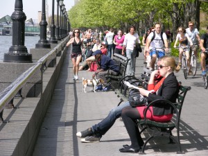 Walk, run, bike or just relax on the Esplanade
