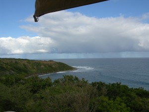 View of the Caribbean Sea.