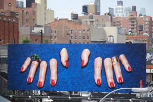 Billboard, viewed from the High Line.
