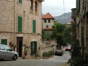 Valldemossa - most streets are on a hill.