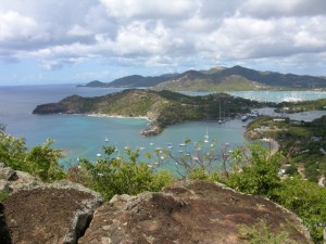 View of English Harbor from Shirley Heights