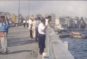 Fishing from the Galata Bridge