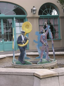 Jazz-themed Metal Sculpture