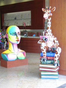 An artistic display on Cozumel's main street.