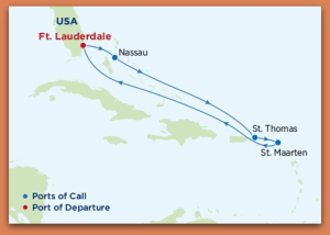 Eastern Carib Map with Frame