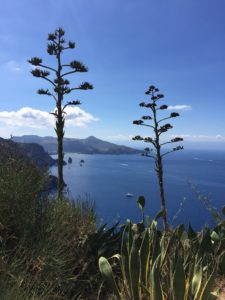 View from the hills of Lipari